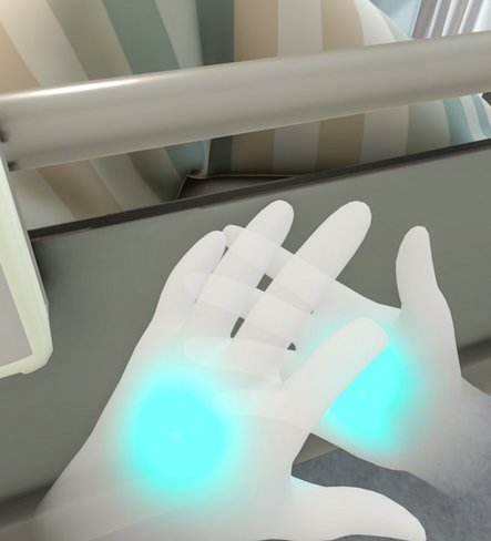 Virtual germs for hygienic hands
