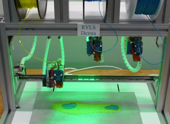 Foot orthoses from a 3D printer